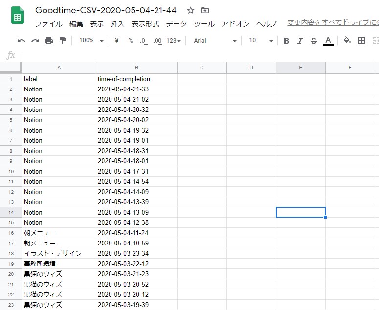 ポモドーロタイマー Minimalist Pomodoro Timer Goodtime の実施データをgoogleカレンダーに取り込む方法 中井佑陽 Com